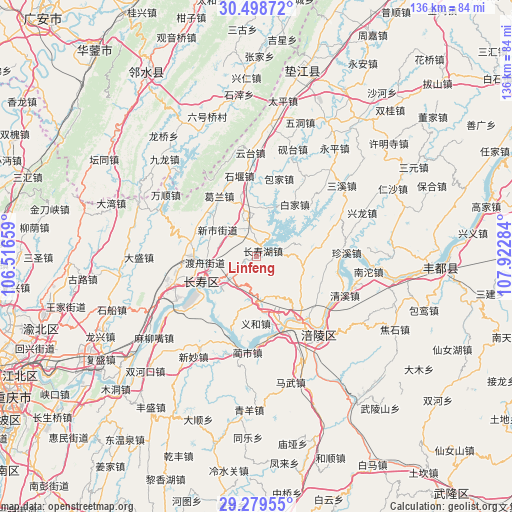 Linfeng on map