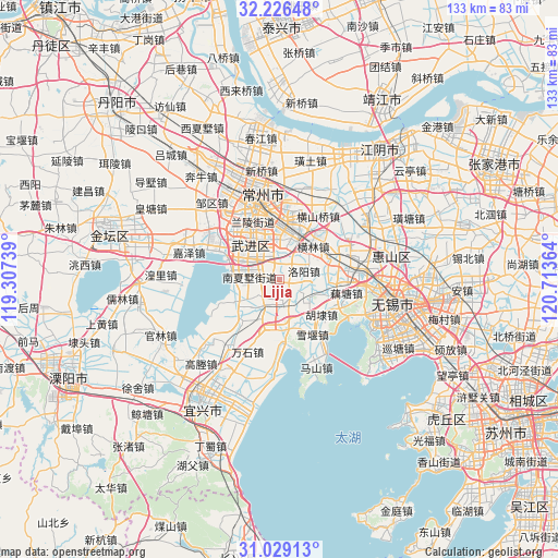 Lijia on map