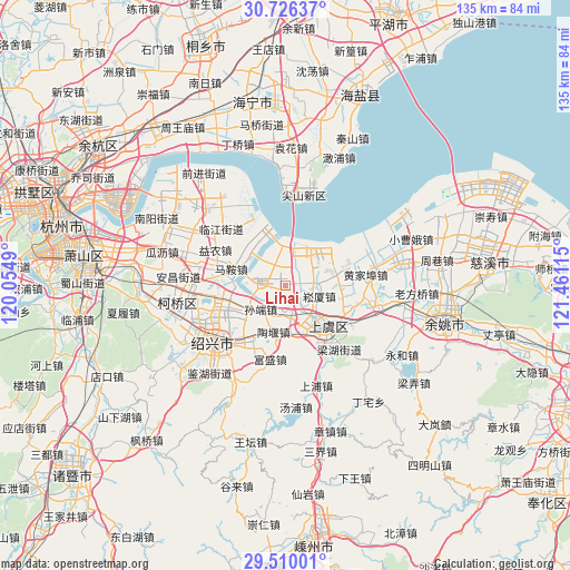 Lihai on map