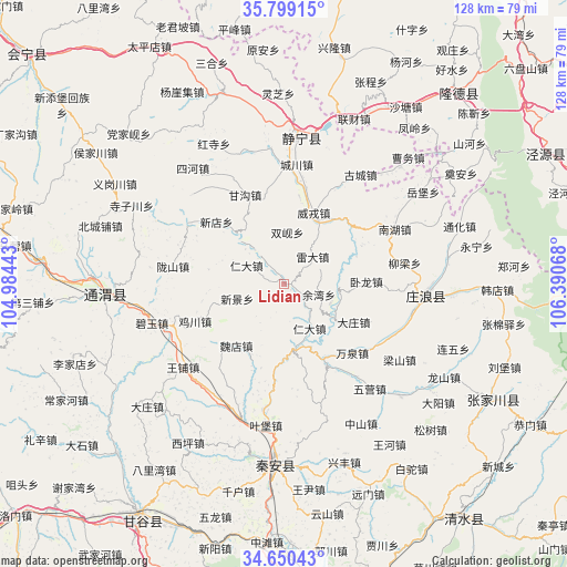 Lidian on map