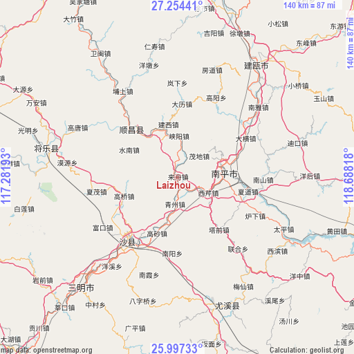 Laizhou on map