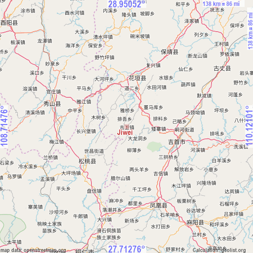 Jiwei on map