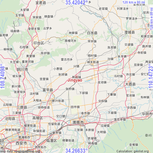 Jingyao on map