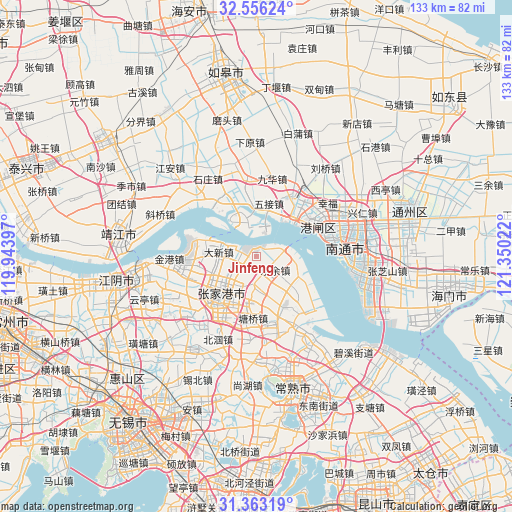 Jinfeng on map