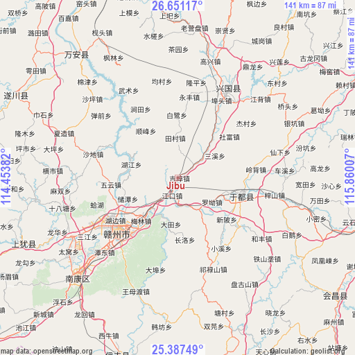 Jibu on map