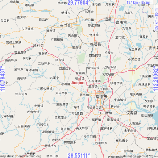 Jiaqiao on map