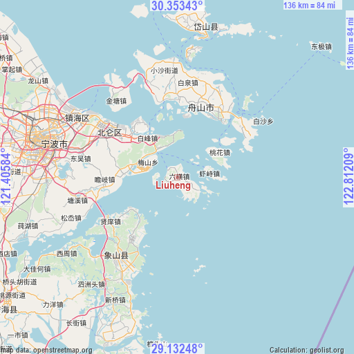 Liuheng on map