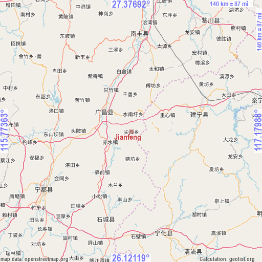 Jianfeng on map