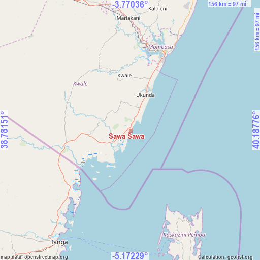 Sawa Sawa on map