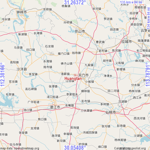 Huangtan on map