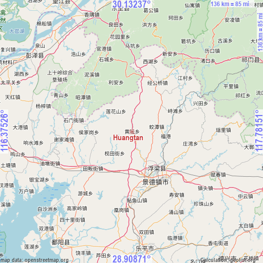 Huangtan on map