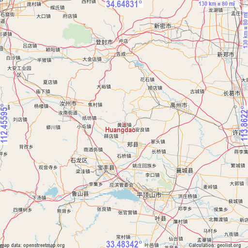 Huangdao on map