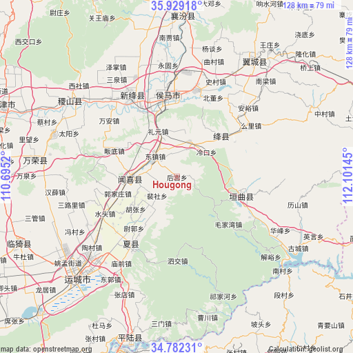 Hougong on map