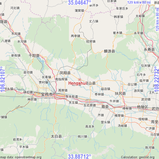 Hengshui on map