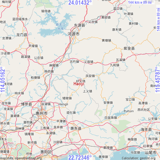 Haoyi on map