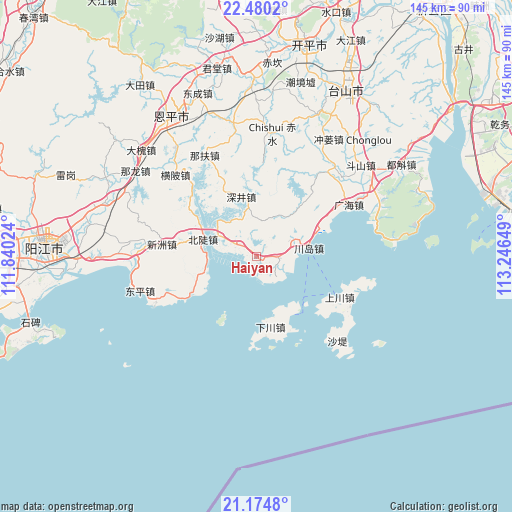 Haiyan on map