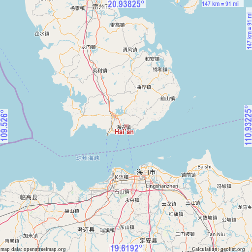 Hai’an on map