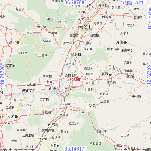 Gaoxian on map