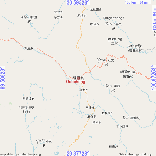 Gaocheng on map