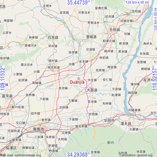 Duanjia on map