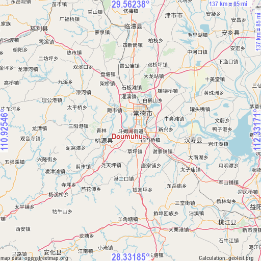 Doumuhu on map