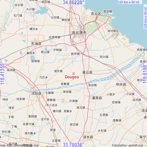 Dougou on map