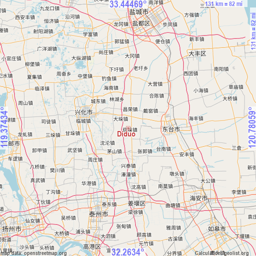 Diduo on map