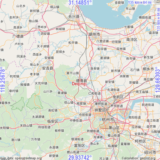 Deqing on map