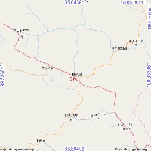 Dawu on map