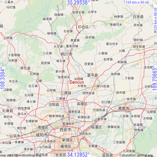 Dancun on map