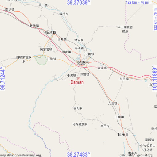 Daman on map