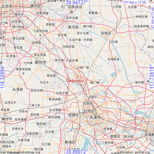 Dadunqiu on map