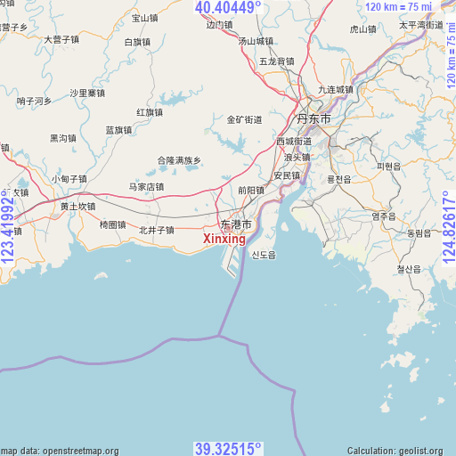 Xinxing on map