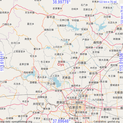 Ciyu on map