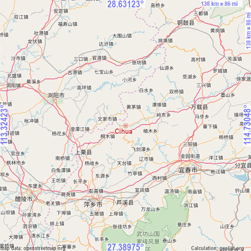 Cihua on map