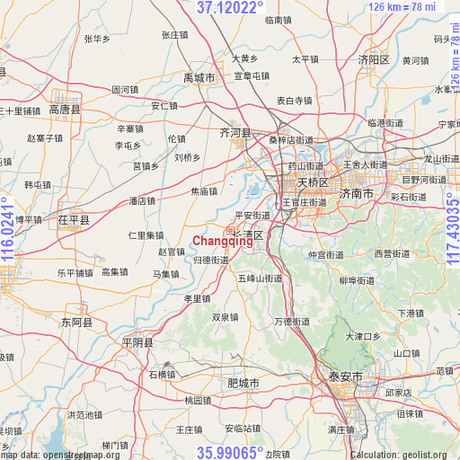 Changqing on map
