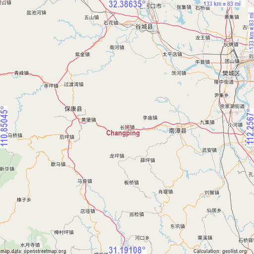 Changping on map