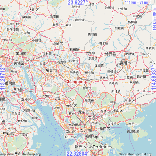 Changping on map