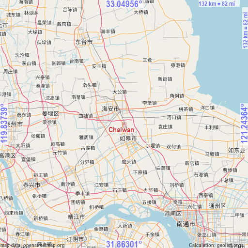 Chaiwan on map