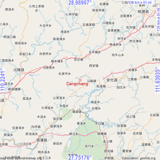 Cangchang on map