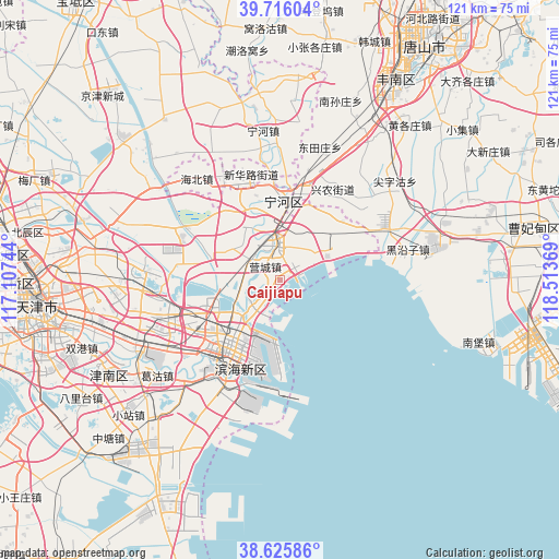 Caijiapu on map