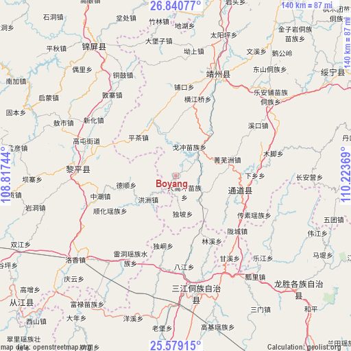 Boyang on map