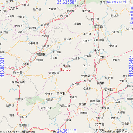 Beitou on map