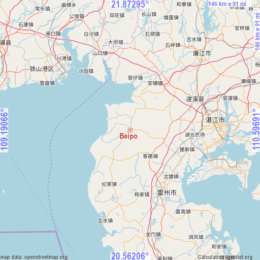 Beipo on map