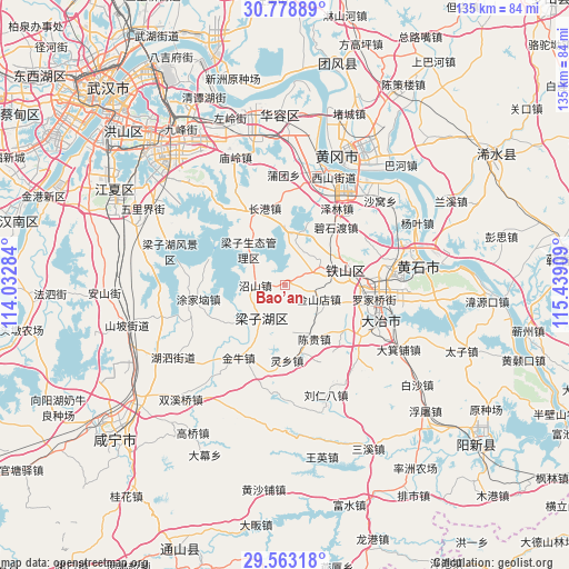 Bao’an on map