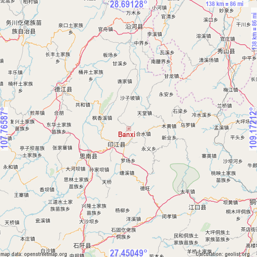 Banxi on map