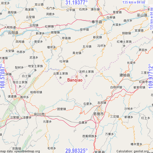 Banqiao on map