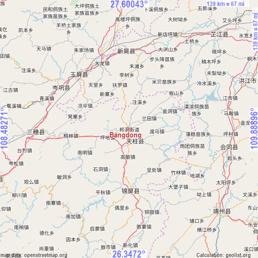 Bangdong on map