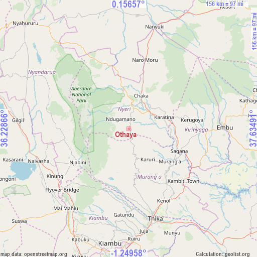 Othaya on map