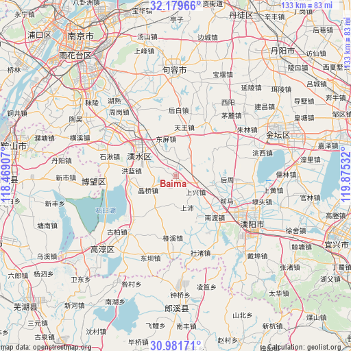 Baima on map